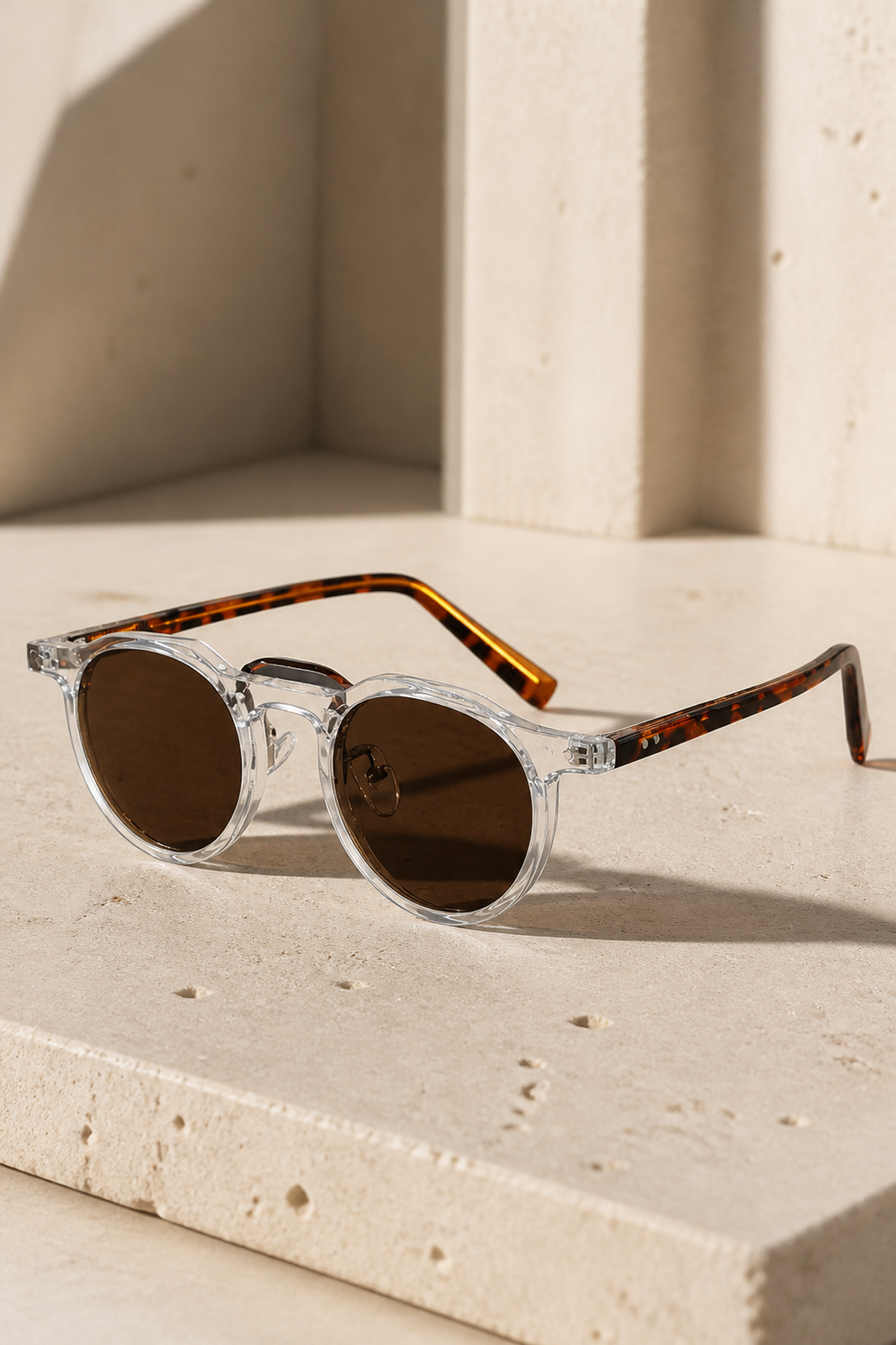 Arden Round-Frame Sunglasses