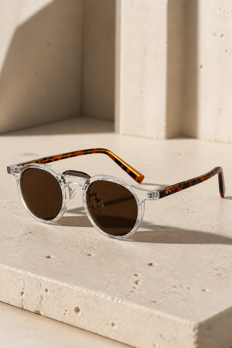 Arden Round-Frame Sunglasses