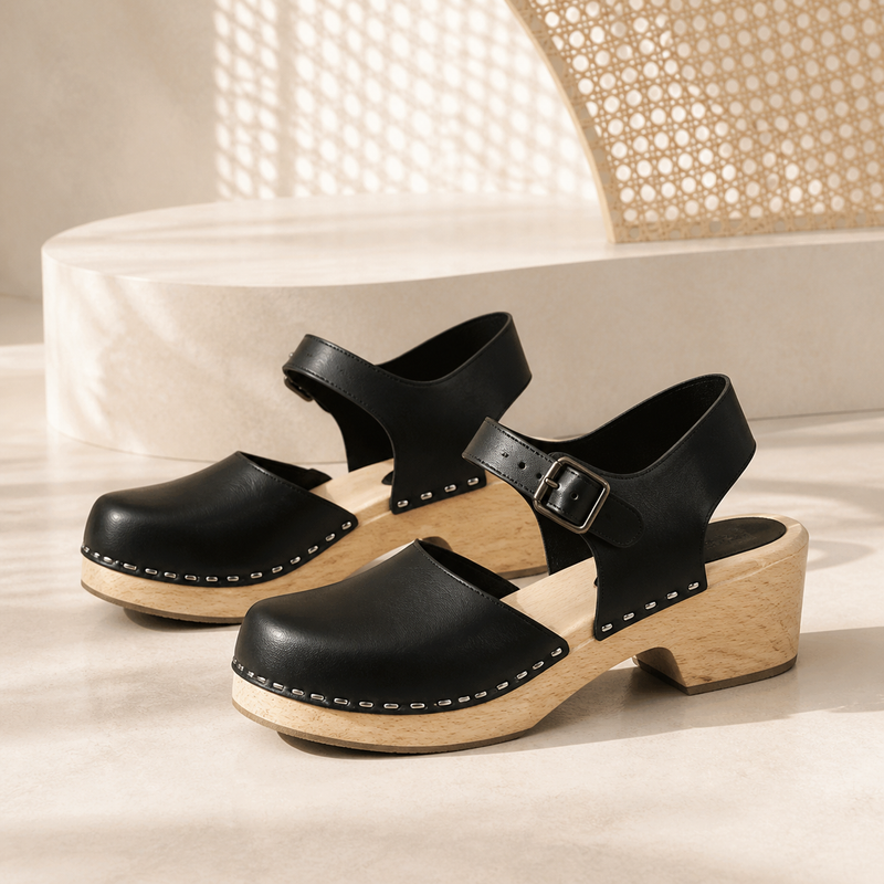 Valentina Leather Platform Sandals