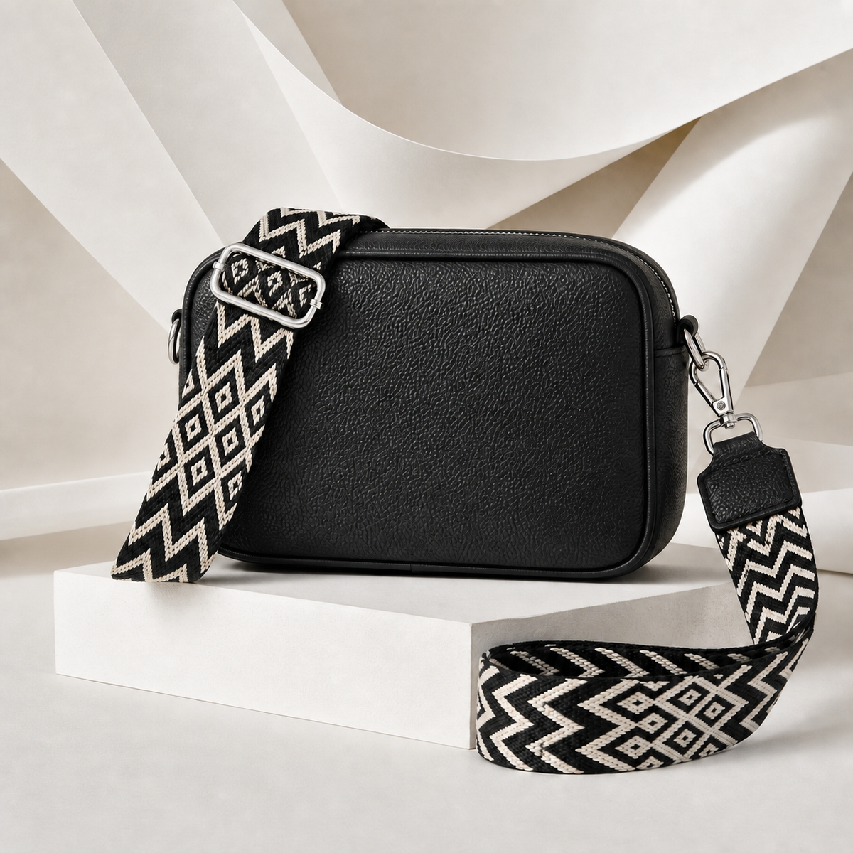 Elodie Stone Leather Crossbody Bag