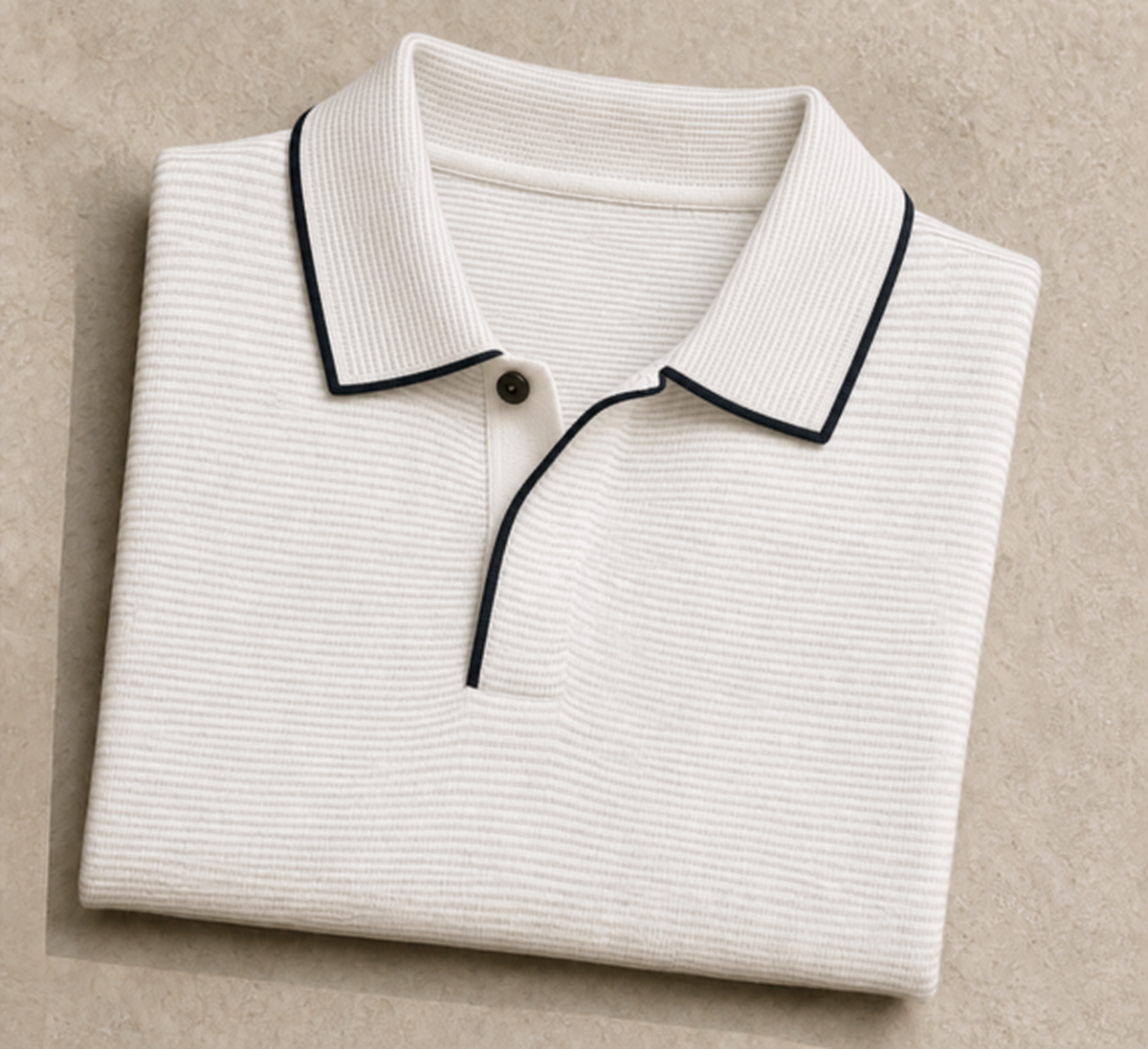 Felipe Contrast-Trim Linen Blend Polo