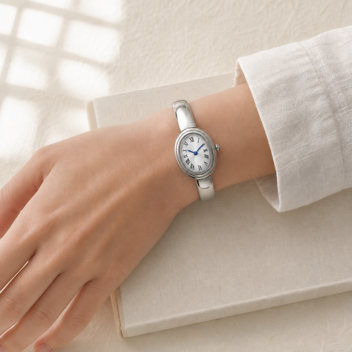 Aurelia Two-Tone Bangle Watch