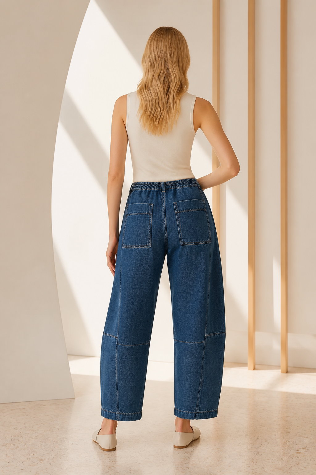 Mara Washed Black Curved-Leg Jeans