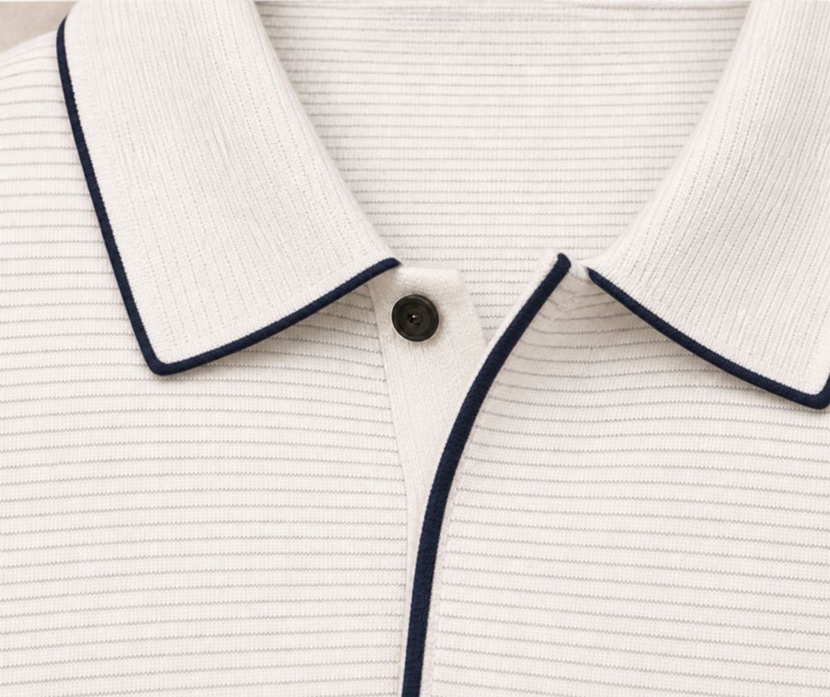 Felipe Contrast-Trim Linen Blend Polo