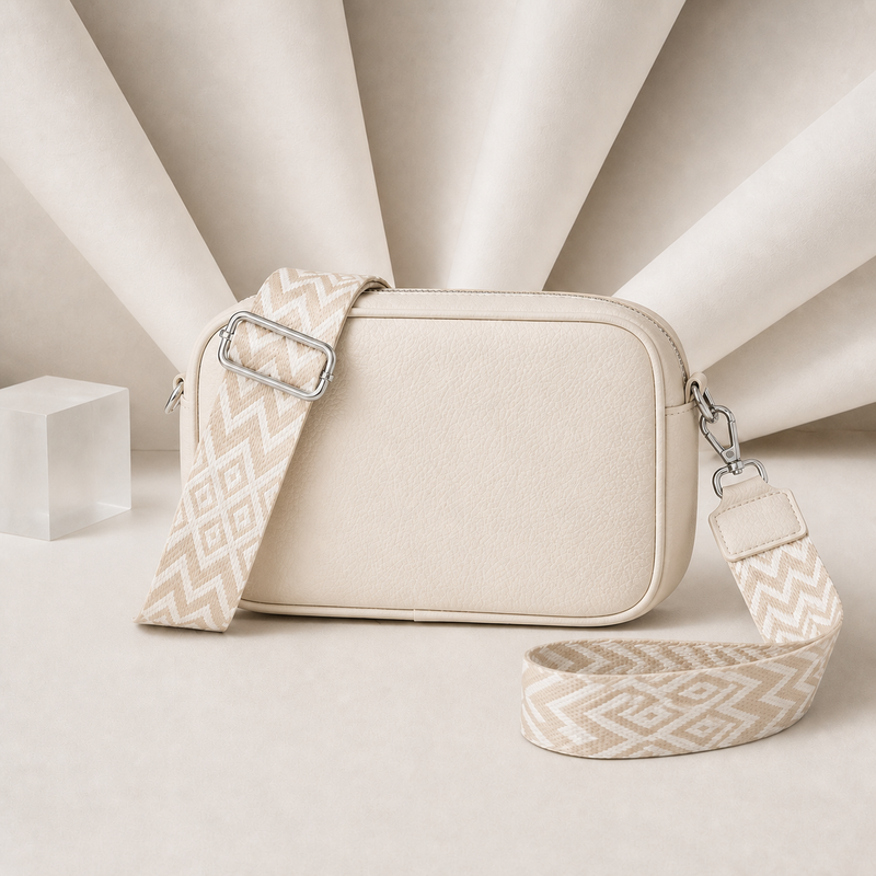 Elodie Stone Leather Crossbody Bag