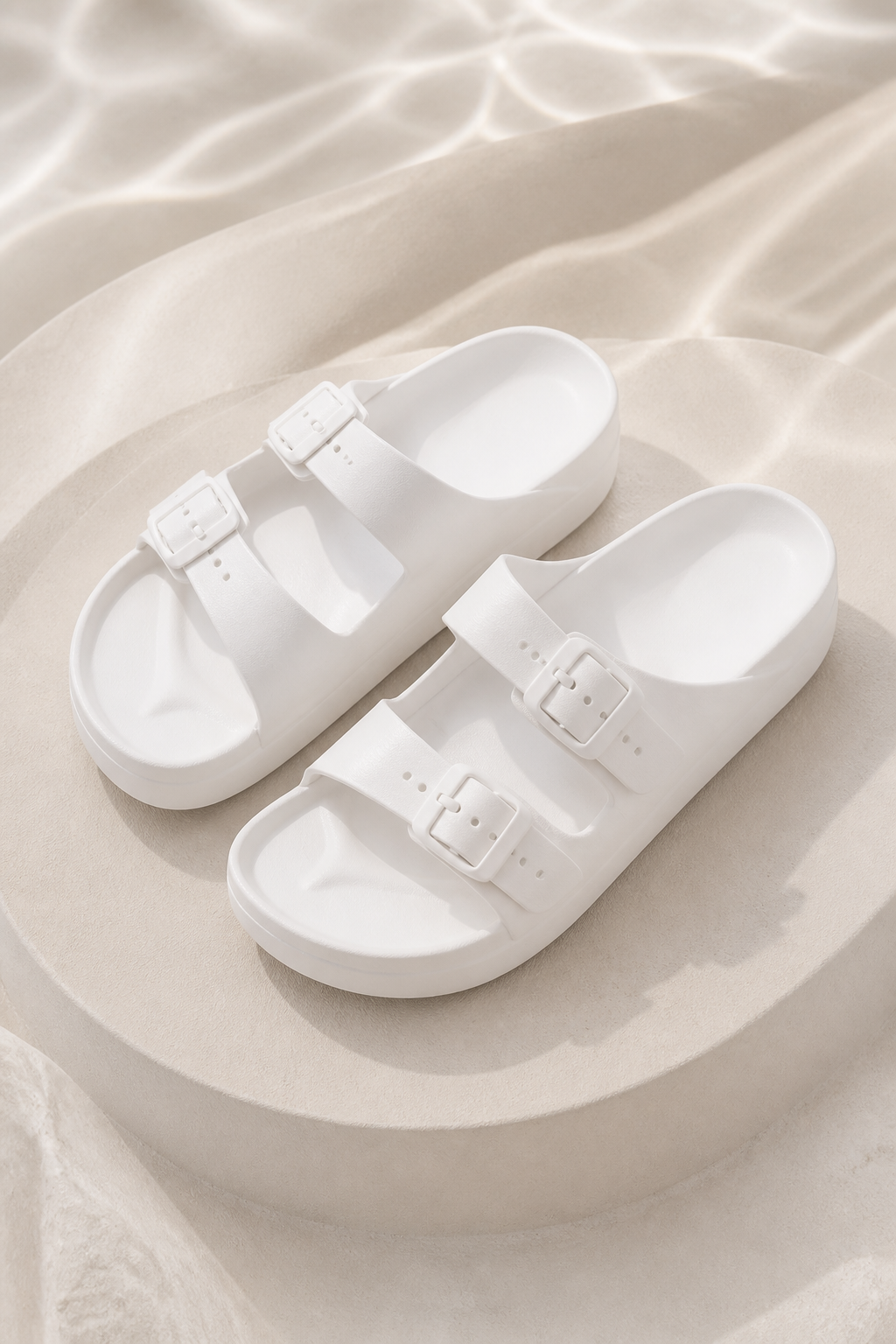 Maribel Double-Buckle Sliders