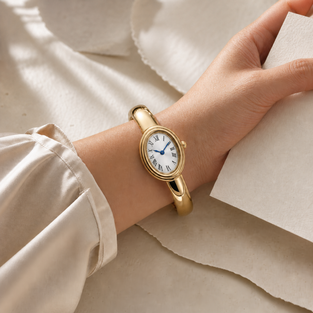 Aurelia Two-Tone Bangle Watch