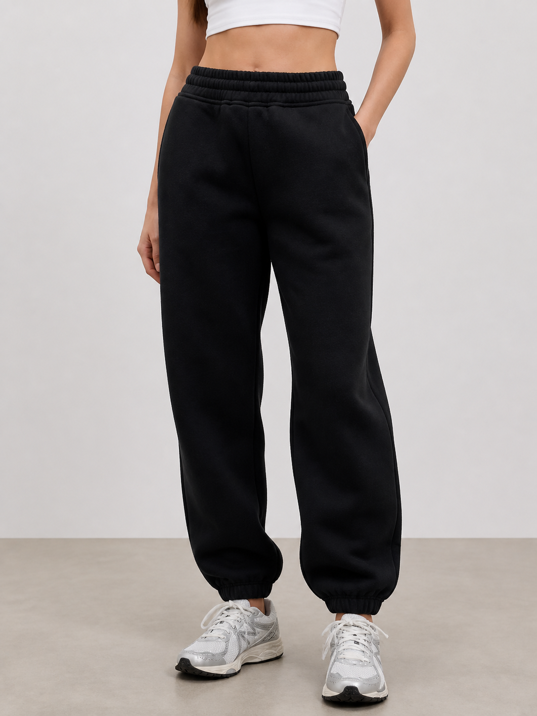 Sienna Marl Grey Relaxed Joggers
