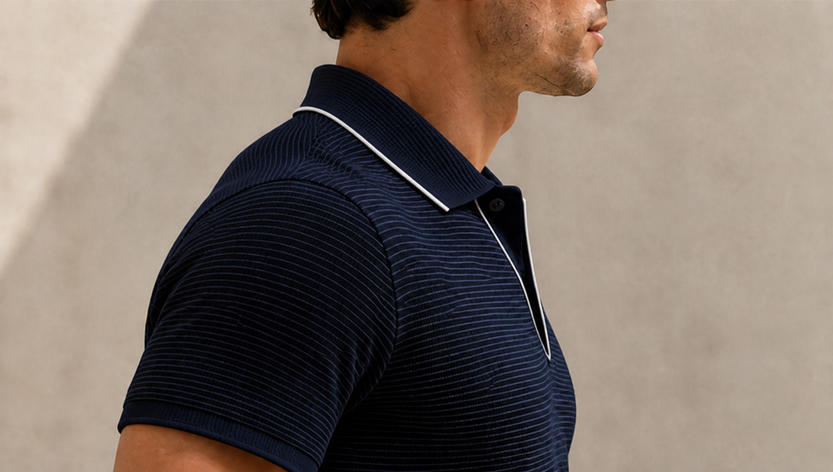 Felipe Contrast-Trim Linen Blend Polo