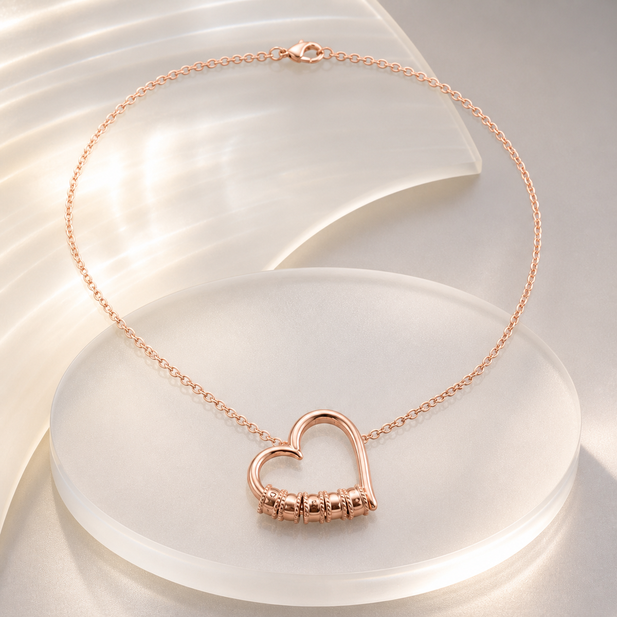 Evelina Family Heart Necklace