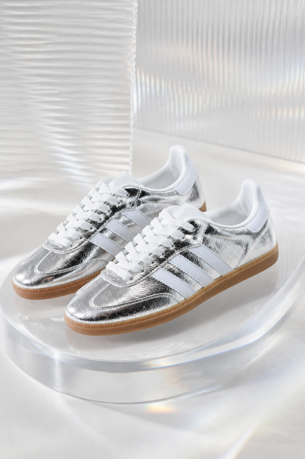 Celeste Candy Pink Crystal-Stripe Trainers