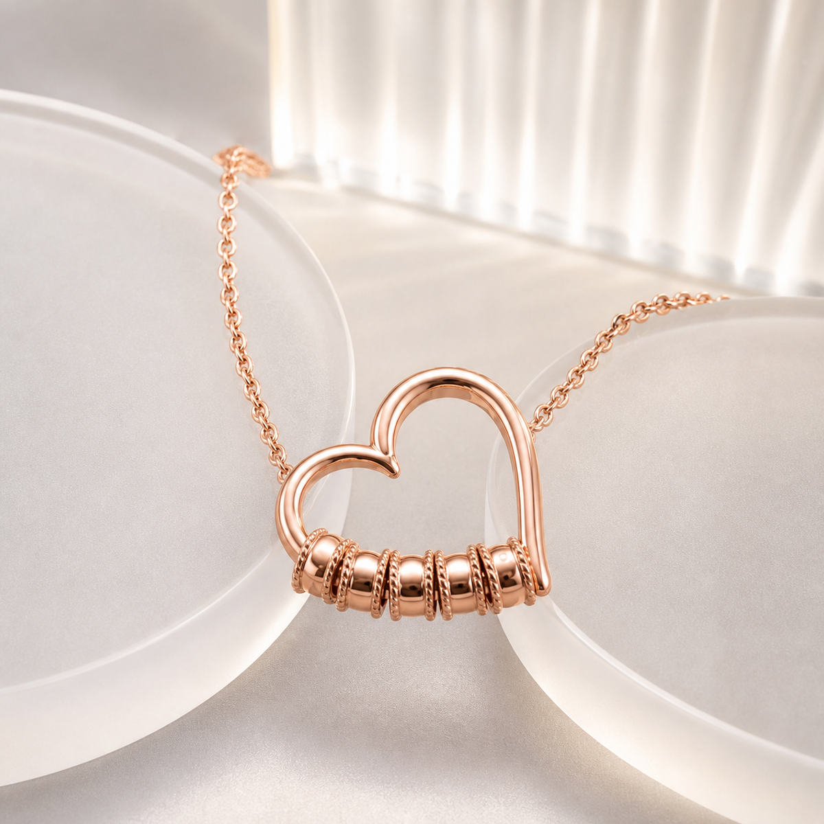Evelina Family Heart Necklace