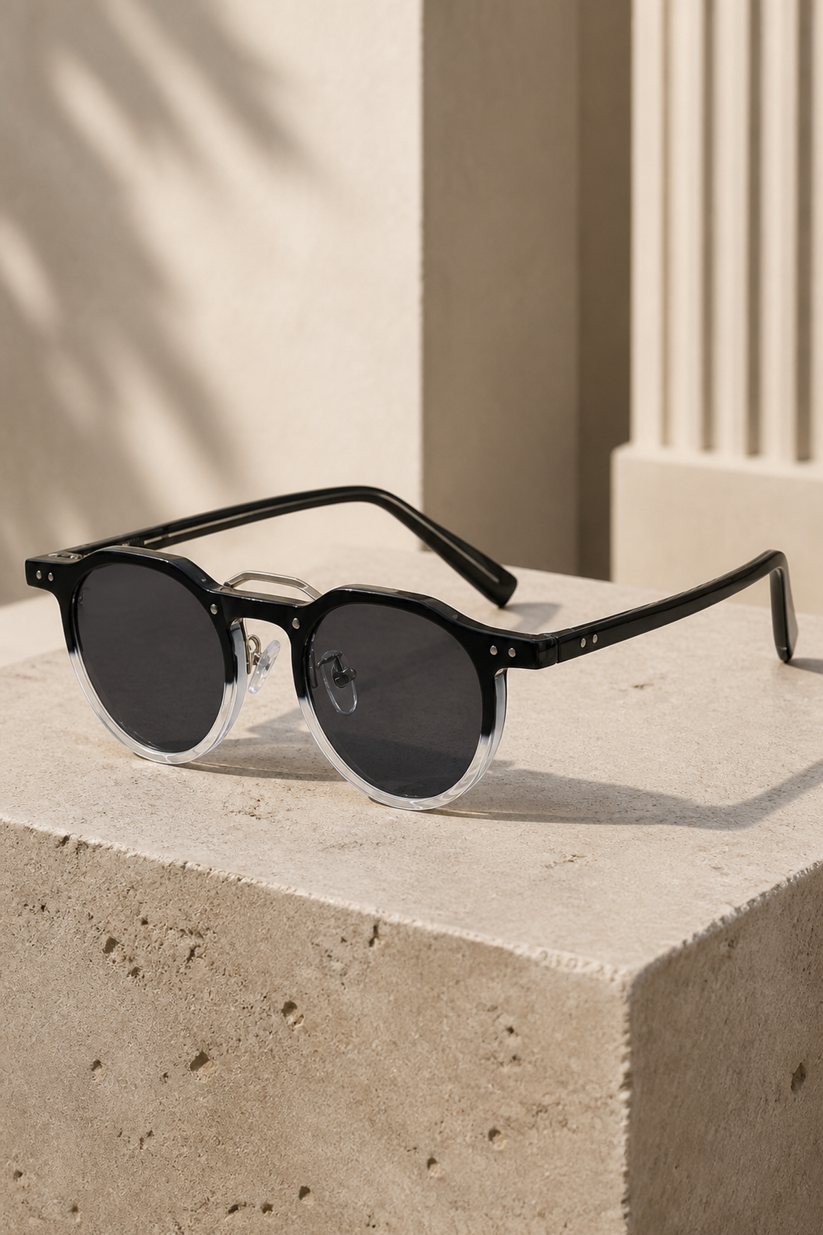 Arden Round-Frame Sunglasses