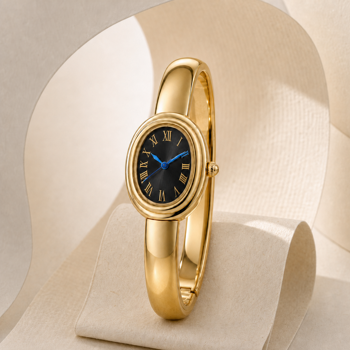 Aurelia Two-Tone Bangle Watch