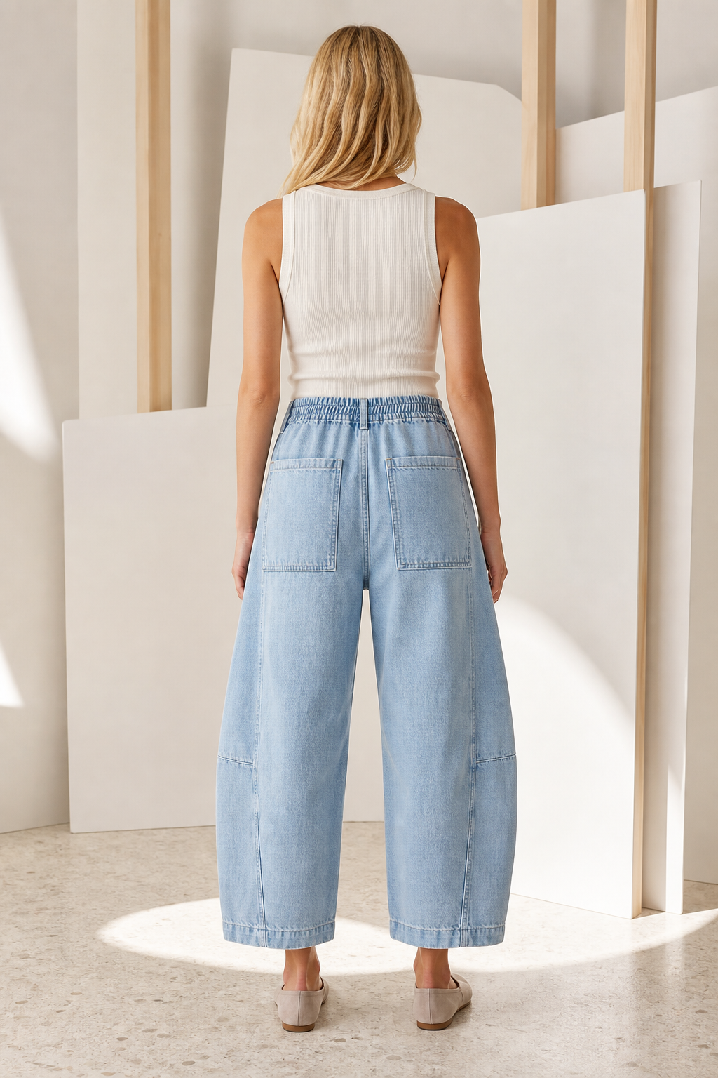 Mara Washed Black Curved-Leg Jeans
