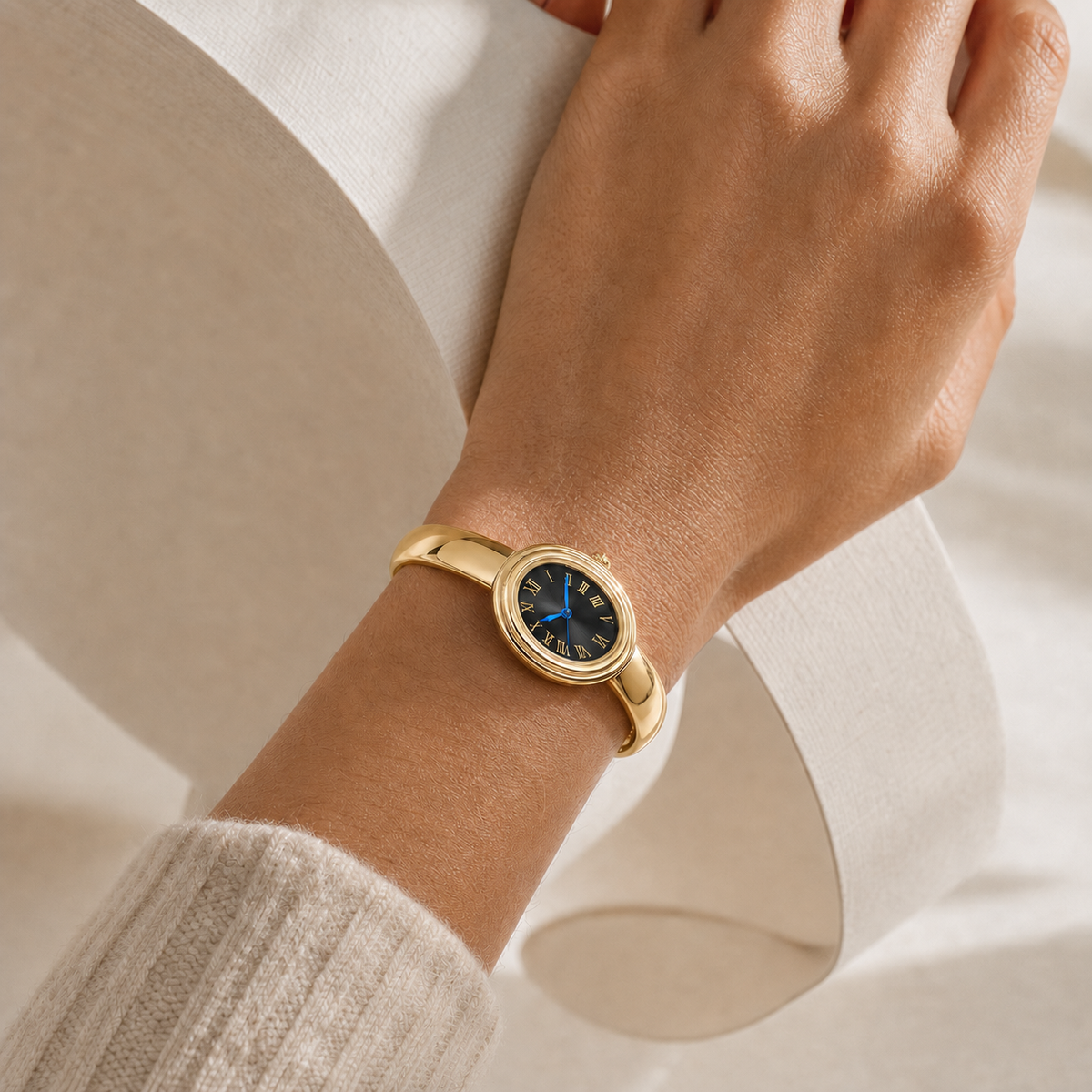 Aurelia Two-Tone Bangle Watch