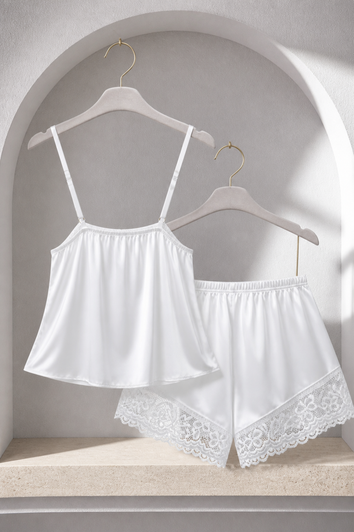 Serena Lace-Trim Cami Pyjama Set