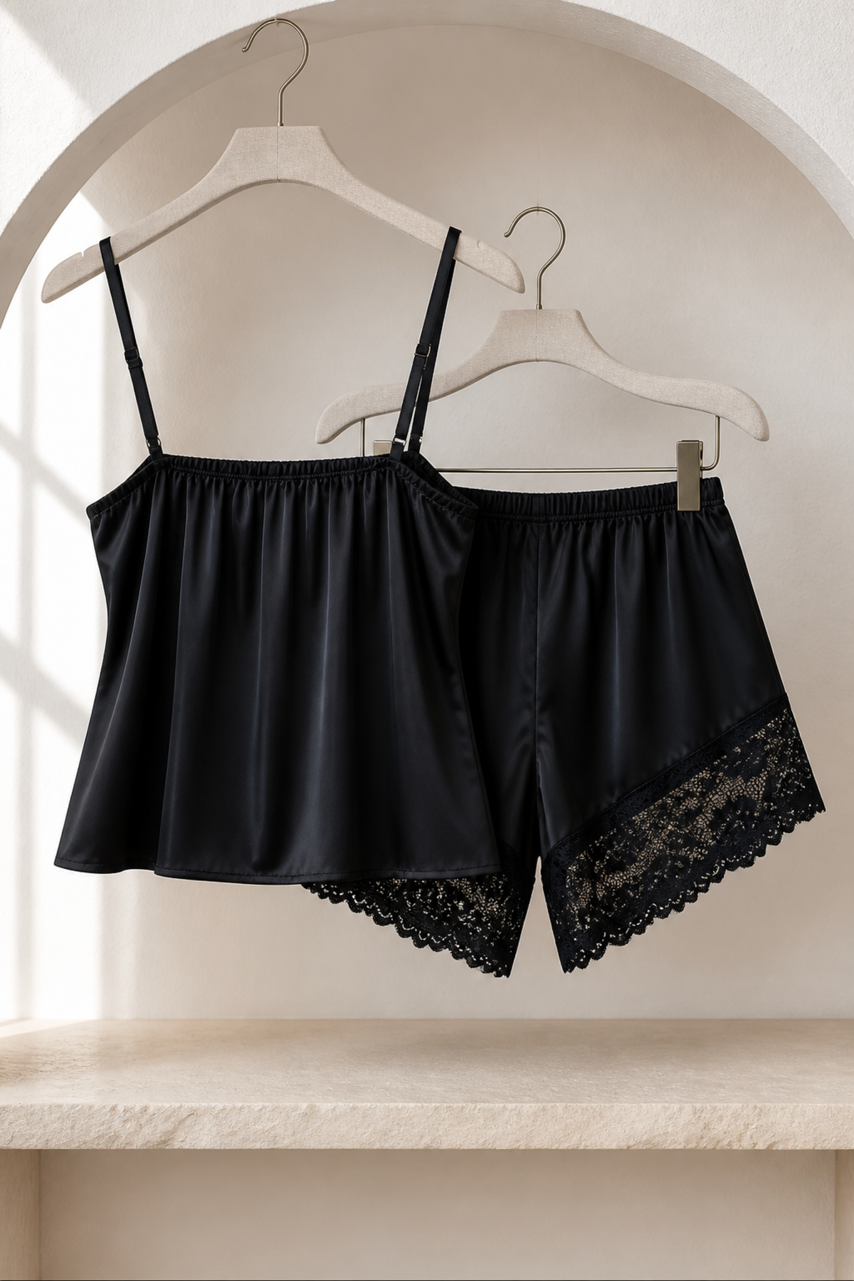 Serena Lace-Trim Cami Pyjama Set