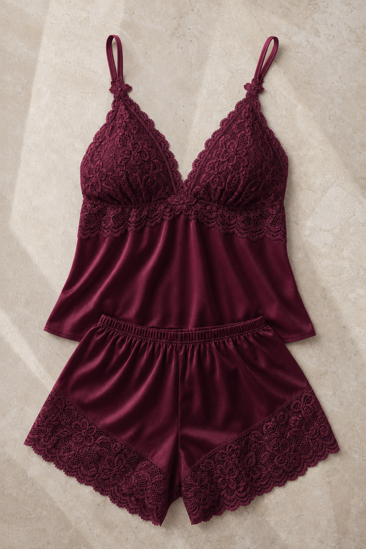 Serena Lace-Trim Cami Pyjama Set
