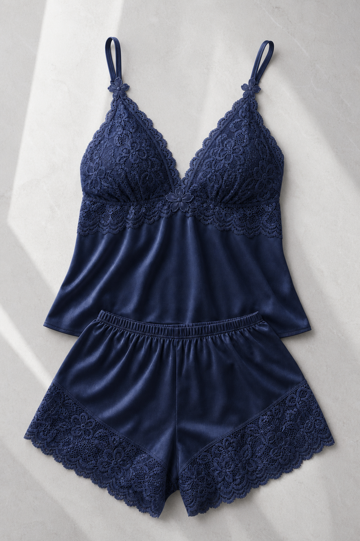 Serena Lace-Trim Cami Pyjama Set