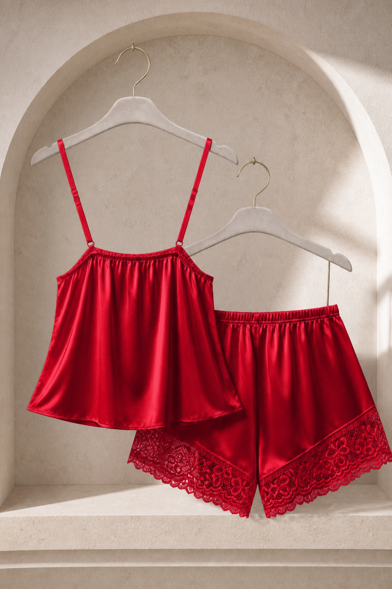 Serena Lace-Trim Cami Pyjama Set